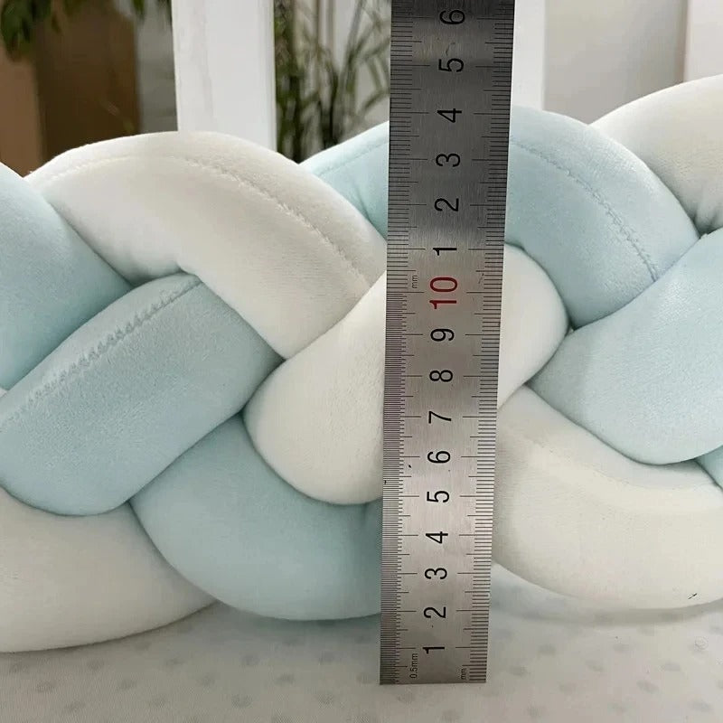 Tresse de lit -14 cm- rose/blanc